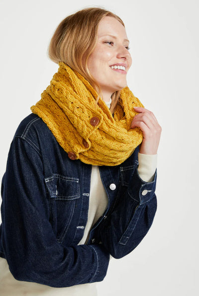 Aran Merino Wool Infinity Scarf