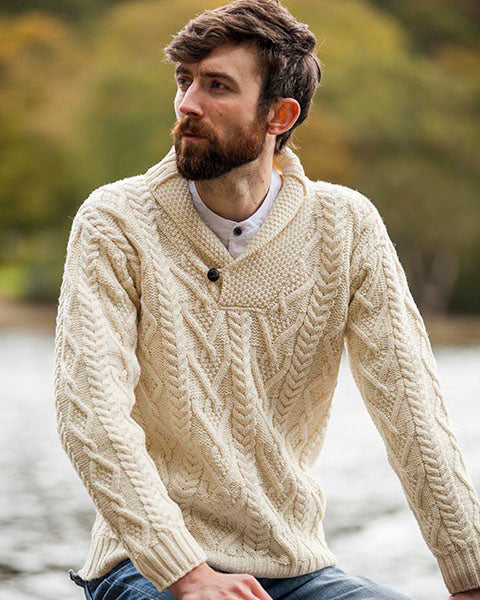 Aran Sweaters Cardigans Mens Knitwear The Donegal Shop